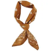 Sir Redman - Sjaals - WORK bandana cognac - cognac / wit