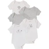 Vertbaudet Set van 5 body's baby korte mouwen
