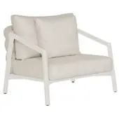 Suns Sato lounge tuinstoel aluminium/stoff camel sand/natural gravel