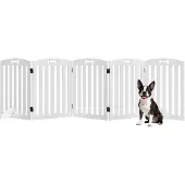 PawHut Pet Gate-MDF-258L x 30B x 61H cm-Wit