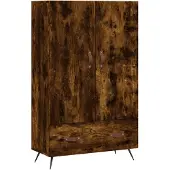 Syfax Hoge kast 69,5x31x115 cm bewerkt hout gerookt eikenkleurig