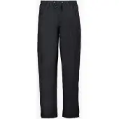 Mountain Peak heren dames regenbroek met ritsen zwart maat S