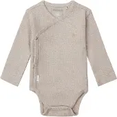 Noppies Nino Romper - Rib - Taupe Melange - Mt. 62