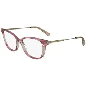 Longchamp LO2735 N 54/16/140 Gestreept Roze Acetaat VROUW LO2735 N