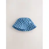 Next - Jongens - Schaakbord vissershoedje - Blauw