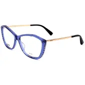 Moschino MOS573 55/14/140 Blauwe Acetaat Bril Vrouw MOS573