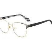 Kate spade DOVE/G 52/16/140 Gouden patroon zwarte metalen monturen VROUW DOVE/G