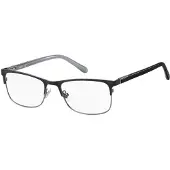 Fossil FOS 7077 Matte black dark ruthenium 54/18/145 MAN Brilmonturen