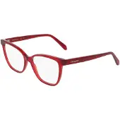 Ferragamo Bril - - SF3062 - Transparant bordeaux - Acetaat - 54 mm