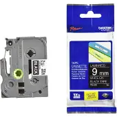 Brother TZe-325 Tape Wit op zwart (9 mm)