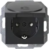 Kopp Stopcontacten, 1 eenheid Inzetstopcontact ATHENIS antraciet 940115086