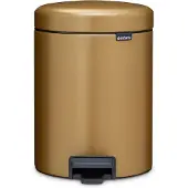 Brabantia pedaalemmer NewIcon 5 liter warm brass