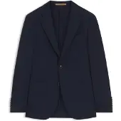 BOSS Slim-fit colbert van scheerwol en zijde