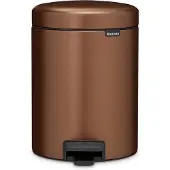 Brabantia NewIcon Prullenbak - 5 liter - Badkamer - Warm Bronze