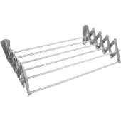 ABJ - Wasdroger - Droogrek - wandmodel - opvouwbaar - zilver, 60 cm