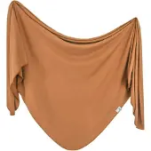 Copper Pearl Camel Knit 116x116 Cm Knit Muslin Bruin Kinderen