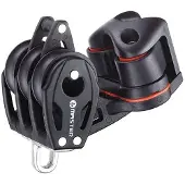 Tersma Triple Pulley With Becket And Cleat 29 Mm Zilver