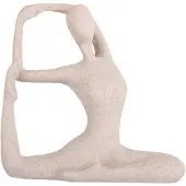 PT Living Decoratie Statue Yoga Bow Light Grey