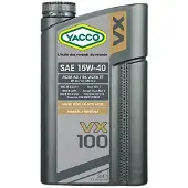 Yacco Vx100 15w40 Oil 2l Transparant
