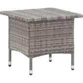 Syfax Theetafel 50x50x47 cm poly rattan grijs