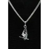 MOOYE ® - Collectie Zilveren Surfer ketting hanger - mini