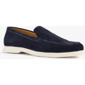 Van Beers suède heren instappers donkerblauw maat 43