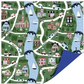 Kassaplan Toonbankrol 50cm 100m My Little Village Groen groen Papier
