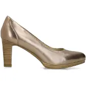 No Stress - Dames - Bronzen leren pumps - Maat 36
