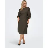 ONLY Carmakoma Carfannil Midi-jurk Dames Grijs 46