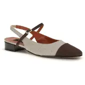 Carel Paris Carel Parijs Beige Katoenen Ballerina's