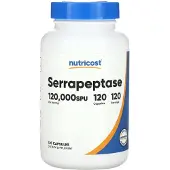 Nutricost , Serrapeptase, 120.000 SPU, 120 capsules