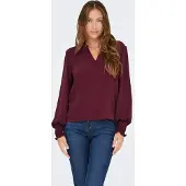 ONLY Blouse 'ONLMette' wijnrood