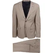 Suitable Toulon Kostuum Wol Sand | Beige | Maat 50