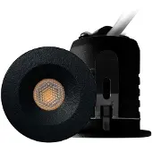 Lyora Led inbouwspot | Rond | 2700K | Zwart | Ø 28mm | IP67 | Dimbaar | 3W