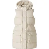 MINOTI - Vest voor meisjes, gewatteerd, model MN731 (116) (wit)