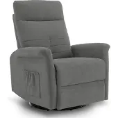 MCombo Relaxfauteuil Handmatig Verstelbaar - 270° Draai-/Kantelfunctie - Grijs