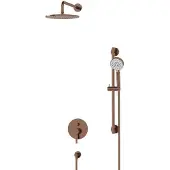 Maxaro Radius Regendouche Inbouw | Glanzend koper 25 cm Regendouche Eéngreeps