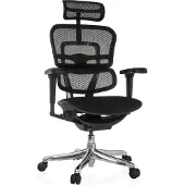Hjh OFFICE Bureaustoel / Directiestoel ERGOHUMAN ULTRA F GEN2 Zitting stof / rugleuning mesh zwart