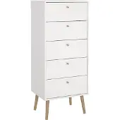 Giga Meubel Ladekast Bodo - Wit - 50x39x120cm