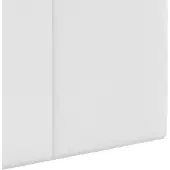 vidaXL Hangend hoofdbord Met LED-verlichting Wit Stof