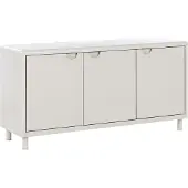 Beliani KORVO - Opbergkast met 3 deuren - Lichtbeige - Mesh