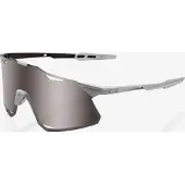 100% Hypercraft Matgrijze Zonnebril - HiPER Zilver Spiegelende Lens