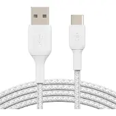 Belkin Braided USB-C-naar-USB-A 2 Meter Wit