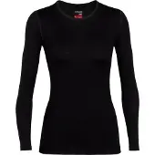Icebreaker Ondershirt Womens 260 Tech LS Crewe Black-XXL
