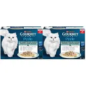 Gourmet 2x Kattenvoer Nat Perle Ocean Flakes In Saus 12x85 Gr