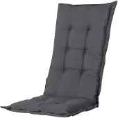 Madison 4 x Tuinkussen hoge rug 123 x 50cm Panama grey | tuinstoelkussen