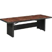 Prolenta Maison Exclusive - Tuintafel, 240x90x74 cm, polyrotan en massief acaciahout