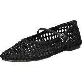 La strada Ballerina Zwart Satijn - Damesschoenen - Maat - 41