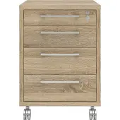 Ebuy24 Prisme ladekast B 4 lades eiken decor.