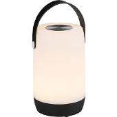 Grundig LED nachtlampje met USB-C oplaadfunctie – LED tafellamp in 2 kleuren – Nachtlampje volwassenen dimbaar – Tafellamp voor binnen en buiten – Draagbaar model zwart/wit